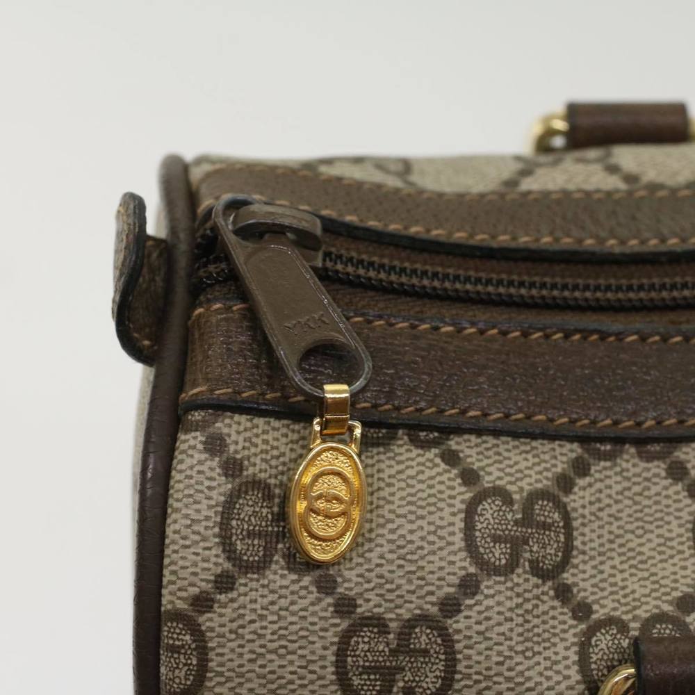 GUCCI GG Canvas Web Sherry Line Boston Bag Beige Red 3902006 Auth bs7253 - Picture 14 of 16